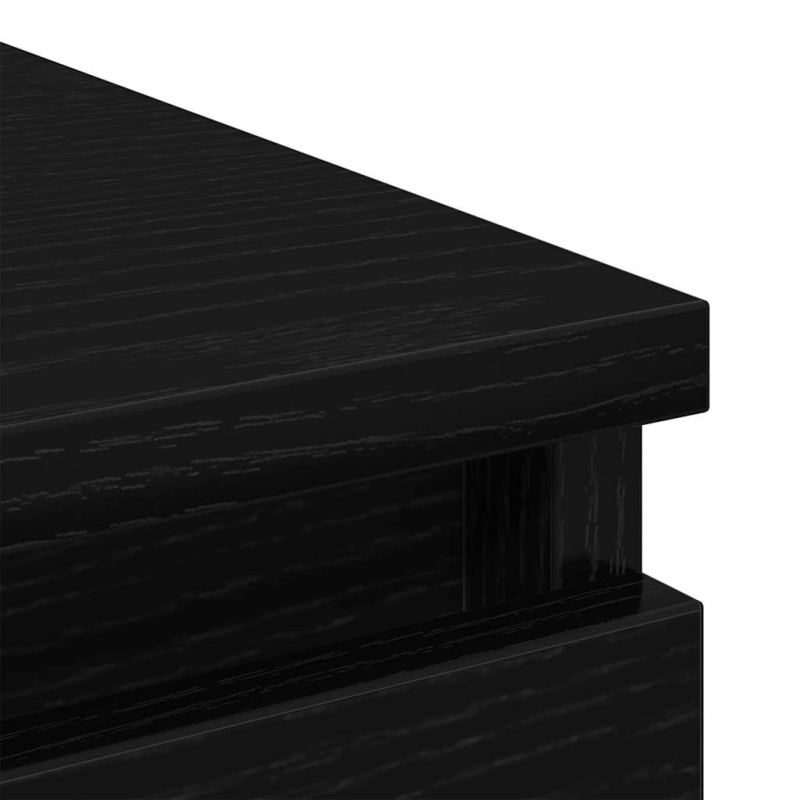 Sideboard Schwarz Eichen-Optik 100x35x99 cm Holzwerkstoff