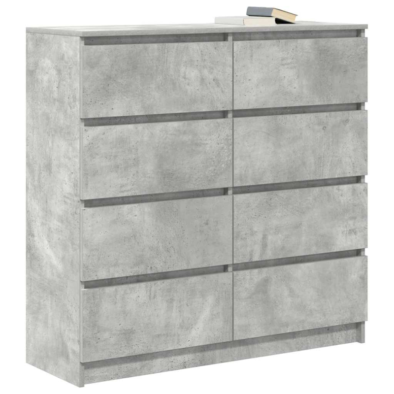 Sideboard Betongrau 100x35x99 cm Holzwerkstoff