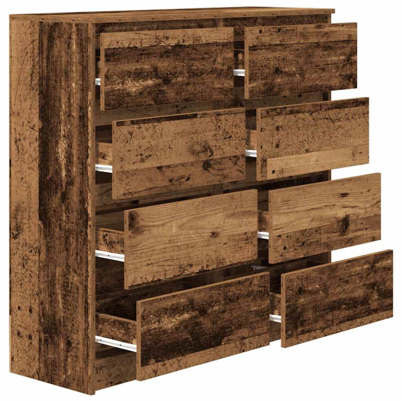 Sideboard Altholz-Optik 100x35x99 cm Holzwerkstoff