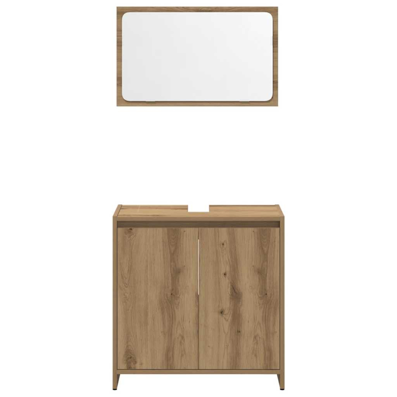 4-tlg. Badmöbel-Set Artisan-Eiche Holzwerkstoff