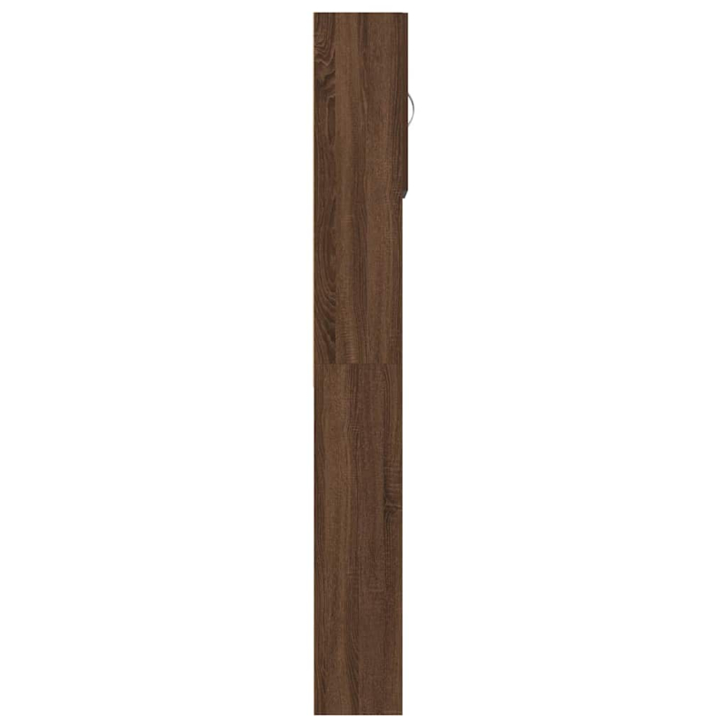 Waschmaschinenschrank Braun Eichen-Optik 64x24x190 cm