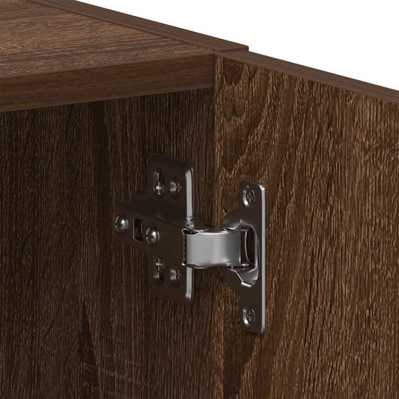 Waschmaschinenschrank Braun Eichen-Optik 64x24x190 cm