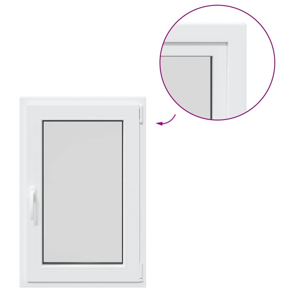Kellerfenster RISOR 60x100 cm Drehkipp DIN Rechts Weiß