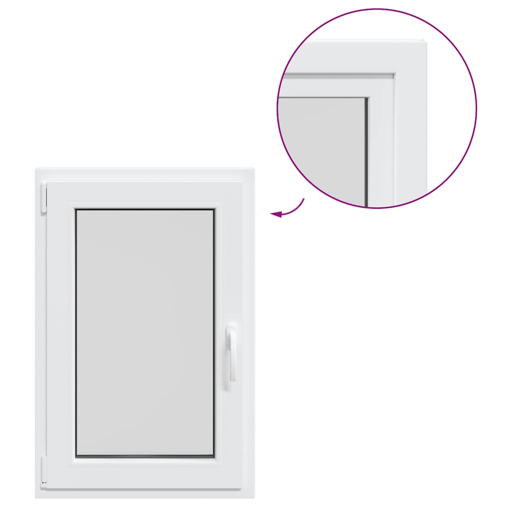 Kellerfenster RISOR 60x100 cm Drehkipp DIN Links Weiß