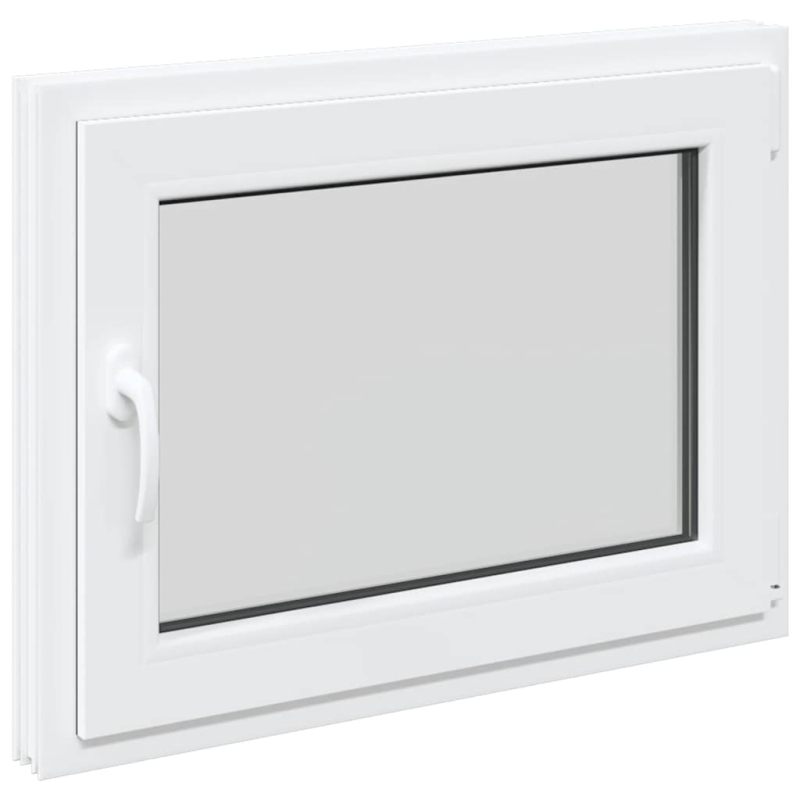 Kellerfenster RISOR 80x60 cm Dreh Kipp DIN Rechts Weiß