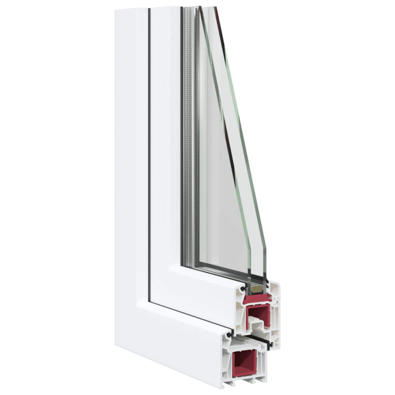 Kellerfenster RISOR 80x60 cm Dreh Kipp DIN Rechts Weiß