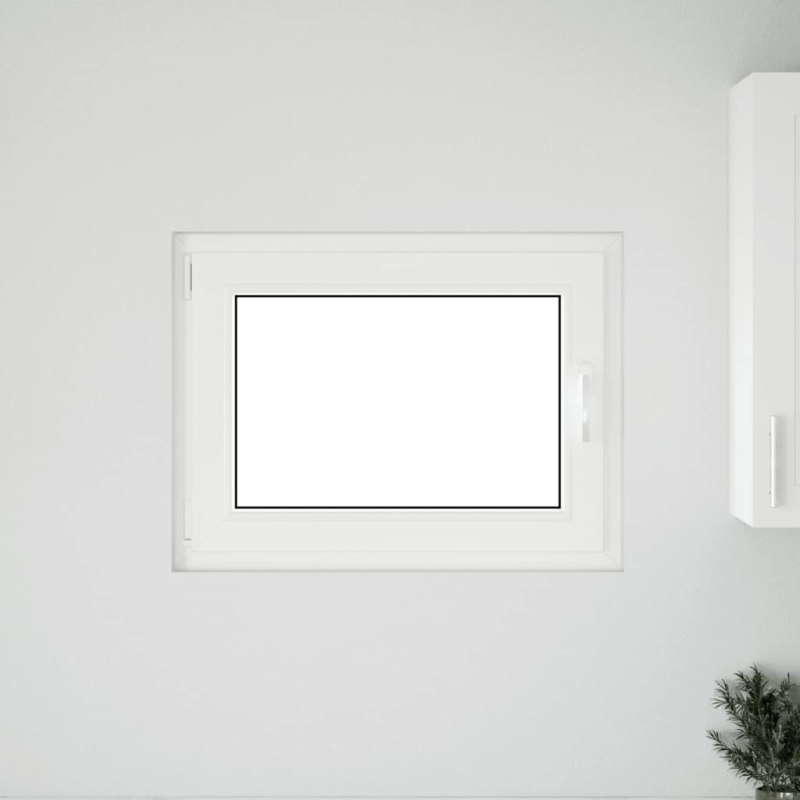 Kellerfenster RISOR 80x60 cm Dreh Kipp DIN Links Weiß