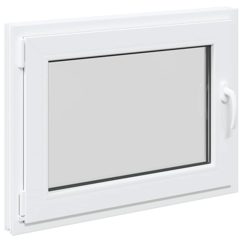 Kellerfenster RISOR 80x60 cm Dreh Kipp DIN Links Weiß