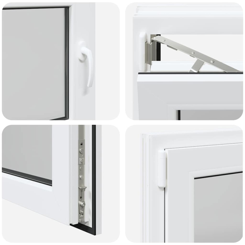 Kellerfenster RISOR 80x60 cm Dreh Kipp DIN Links Weiß