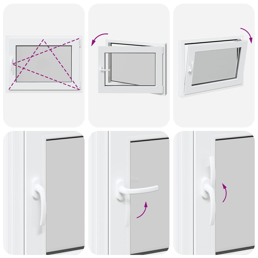 Kellerfenster RISOR 80x70 cm Drehkipp DIN Rechts Weiß