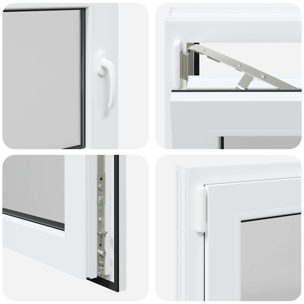 Kellerfenster RISOR 80x70 cm Drehkipp DIN Links Weiß