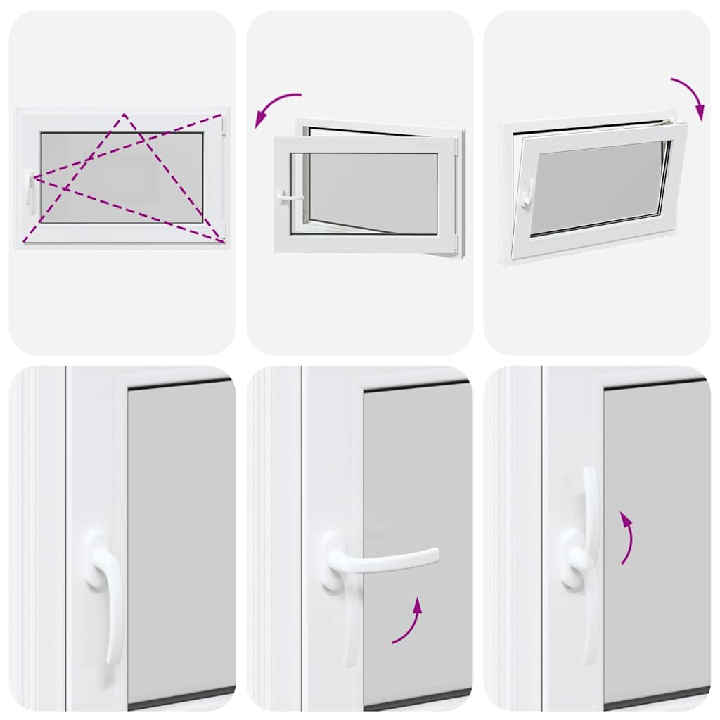 Kellerfenster RISOR 90x50 cm Drehkipp DIN Rechts Weiß