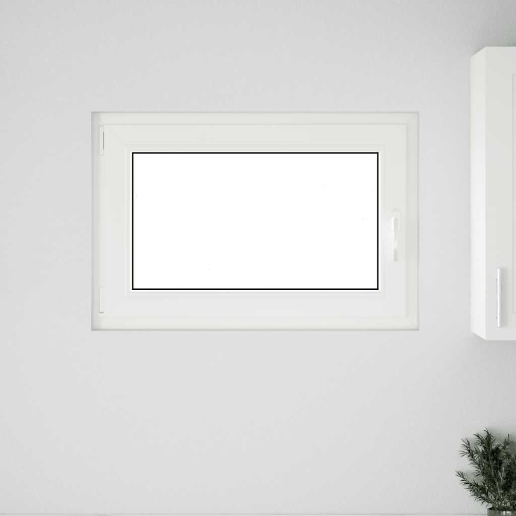 Kellerfenster RISOR 90x50 cm Drehkipp DIN Links Weiß