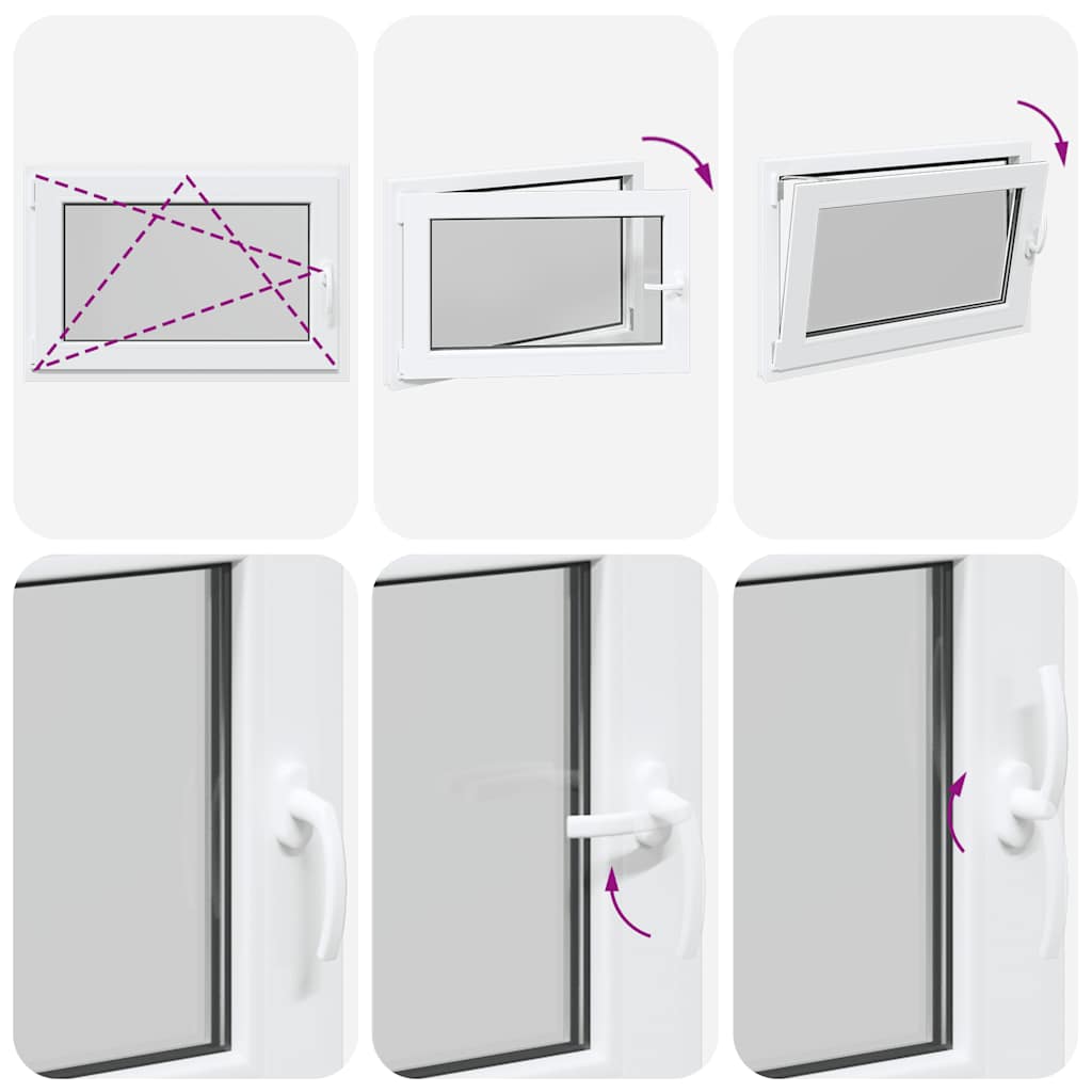 Kellerfenster RISOR 90x50 cm Drehkipp DIN Links Weiß