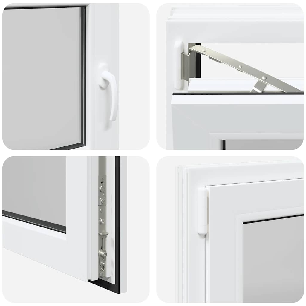 Kellerfenster RISOR 90x50 cm Drehkipp DIN Links Weiß