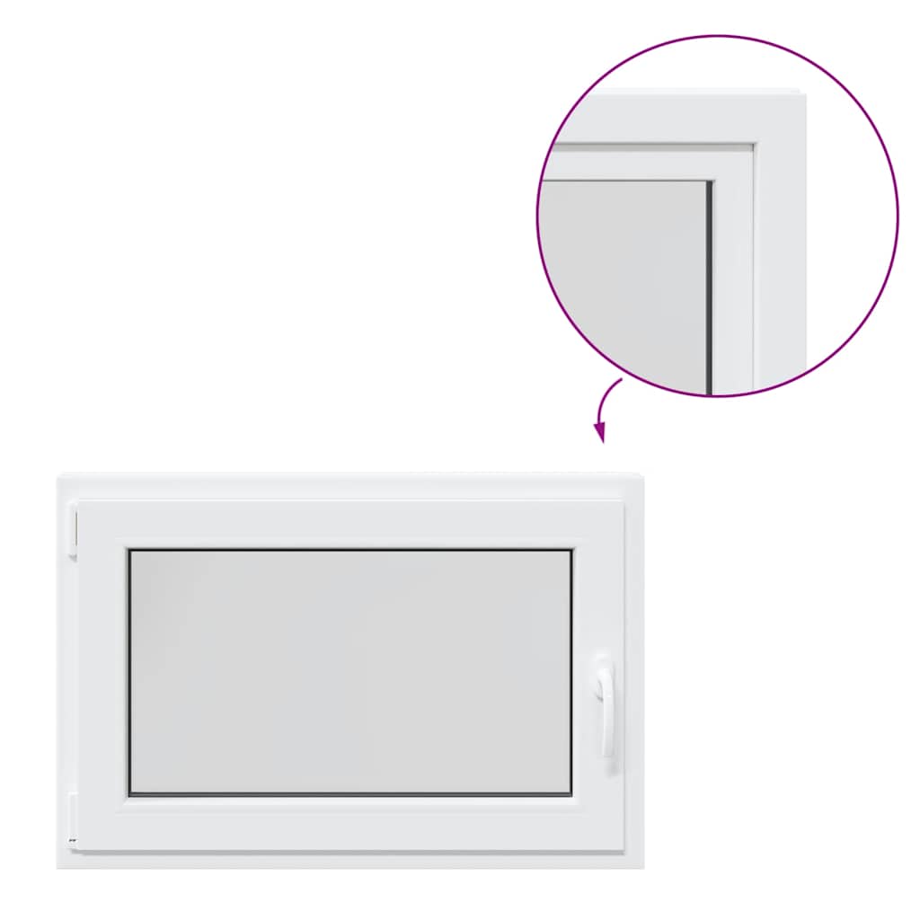 Kellerfenster RISOR 90x70 cm Drehkipp DIN Links Weiß