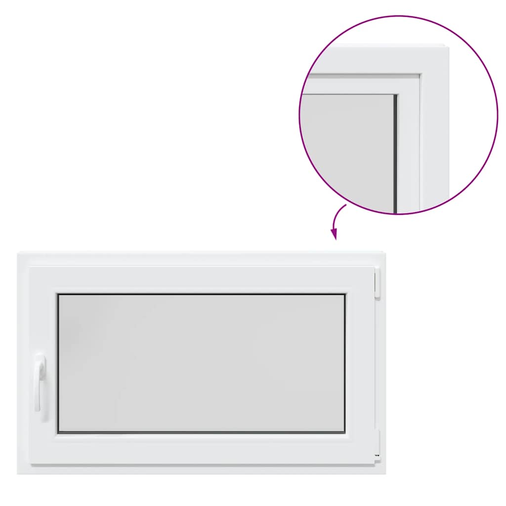 Kellerfenster RISOR 100x60 cm Drehkipp DIN Rechts Weiß