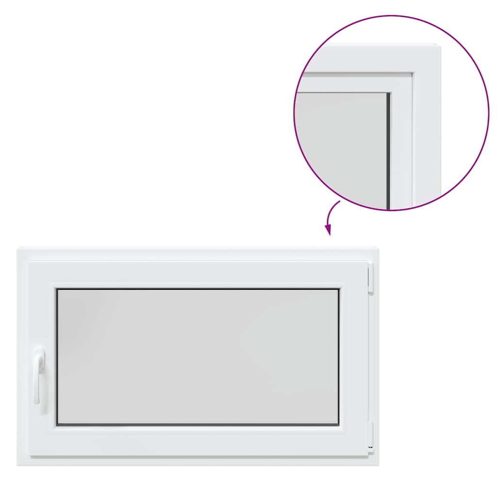 Kellerfenster RISOR 100x70 cm Drehkipp DIN Rechts Weiß
