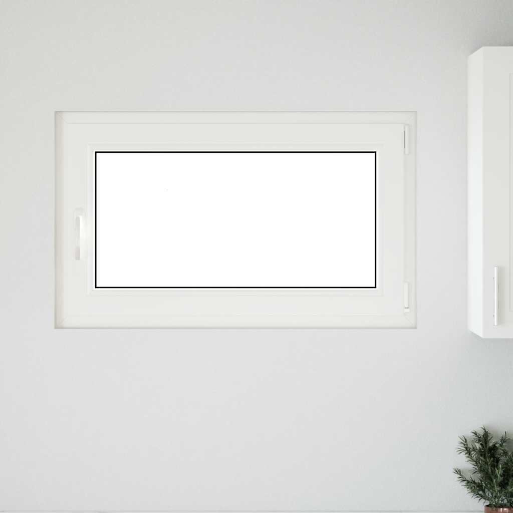 Kellerfenster RISOR 100x70 cm Drehkipp DIN Rechts Weiß