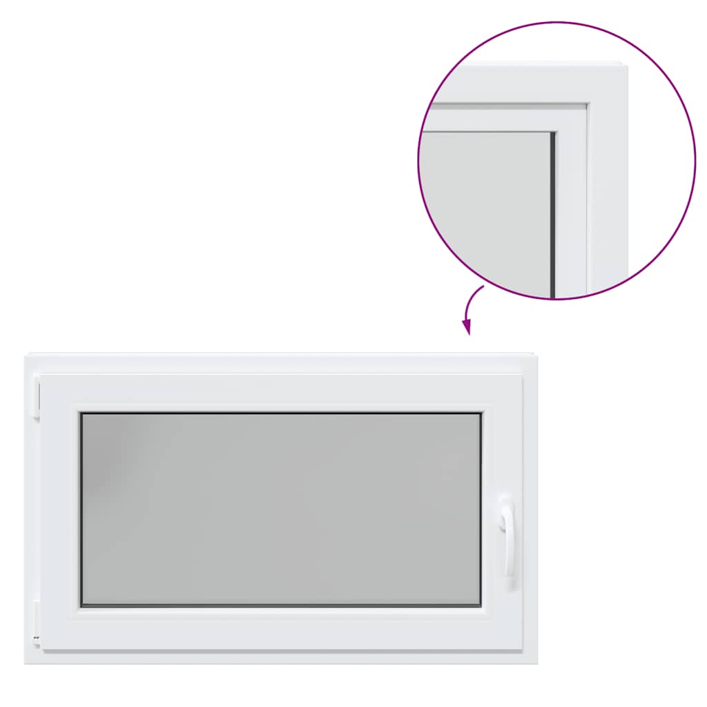 Kellerfenster RISOR 100x70 cm Drehkipp DIN Links Weiß
