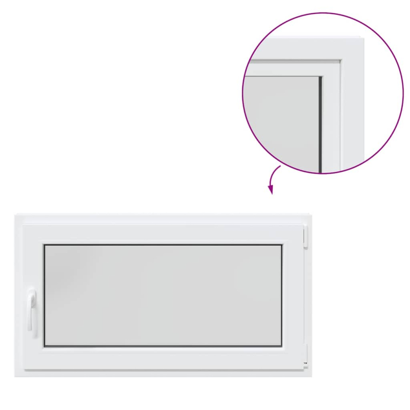 Kellerfenster RISOR 110x60 cm Dreh Kipp DIN Rechts Weiß