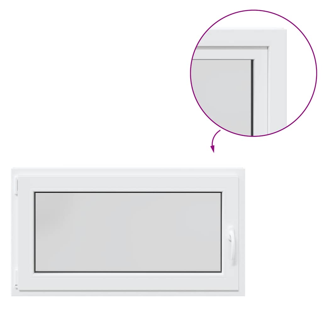 Kellerfenster RISOR 110x70 cm Drehkipp DIN Links Weiß