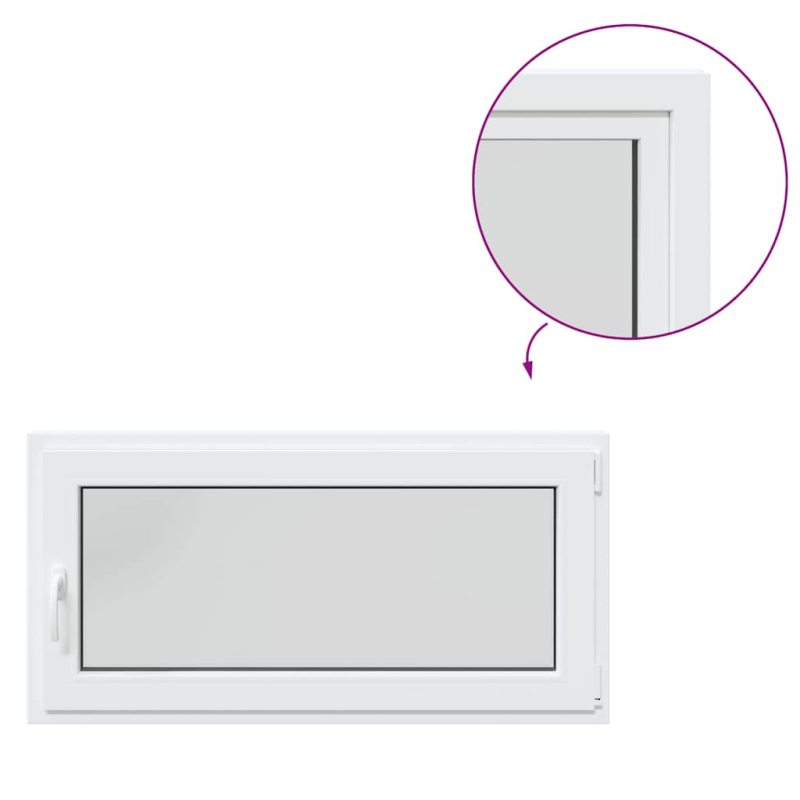 Kellerfenster RISOR 120x60 cm Dreh Kipp DIN Rechts Weiß