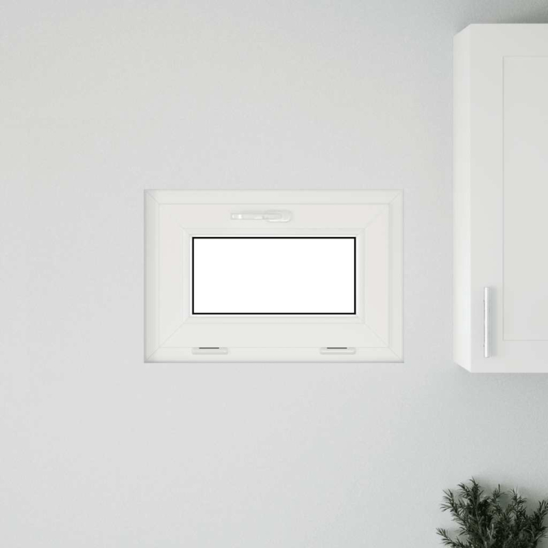 Kellerfenster RISOR 60x40 cm Kipp 2-fach Verglasung Weiß