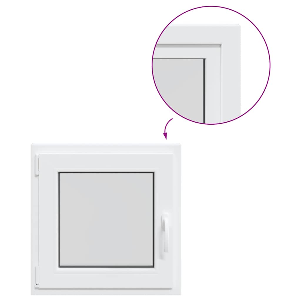 Kellerfenster RISOR 50x50 cm Drehkipp DIN Links Weiß