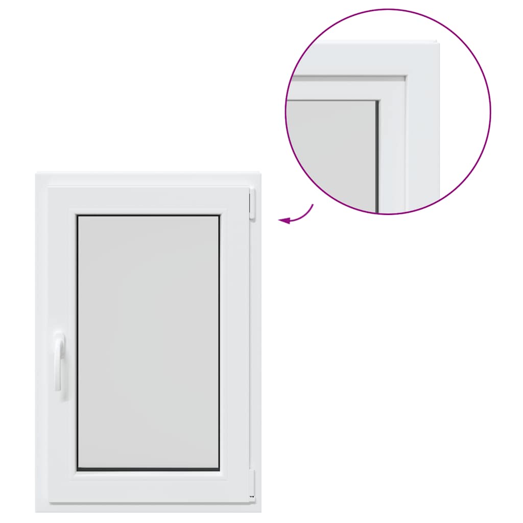 Kellerfenster RISOR 60x100 cm Drehkipp DIN Rechts Weiß