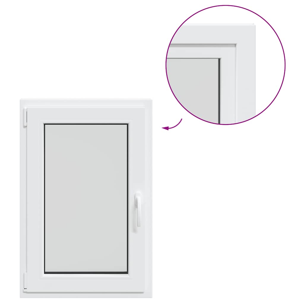 Kellerfenster RISOR 60x100 cm Drehkipp DIN Links Weiß