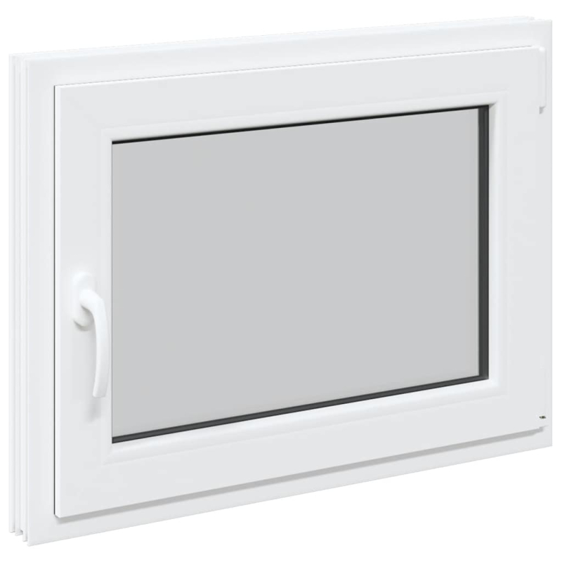 Kellerfenster RISOR 80x60 cm Dreh Kipp DIN Rechts Weiß
