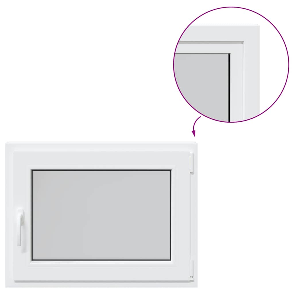 Kellerfenster RISOR 80x70 cm Drehkipp DIN Rechts Weiß