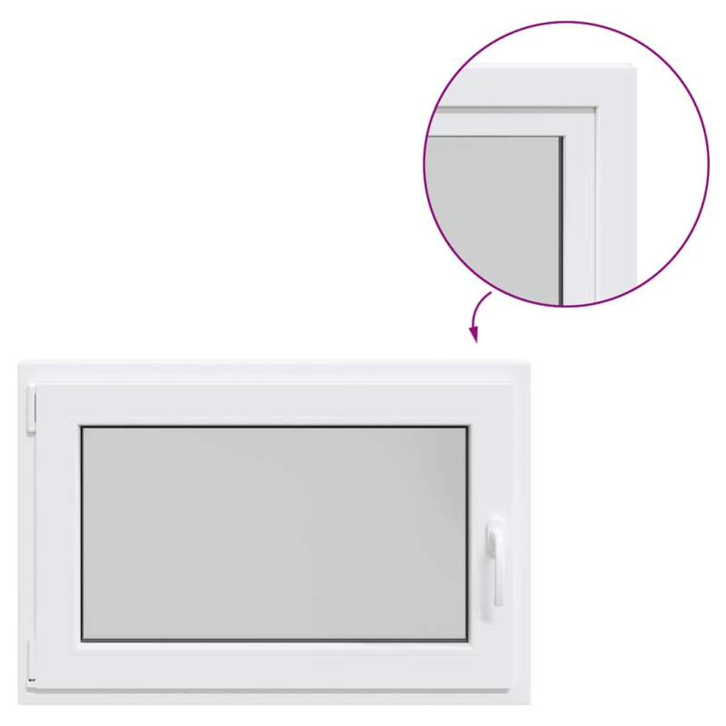 Kellerfenster RISOR 90x60 cm Dreh Kipp DIN Links Weiß