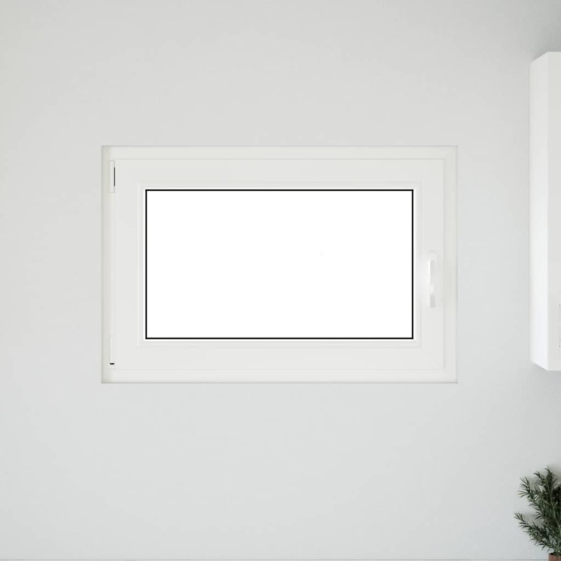 Kellerfenster RISOR 90x60 cm Dreh Kipp DIN Links Weiß