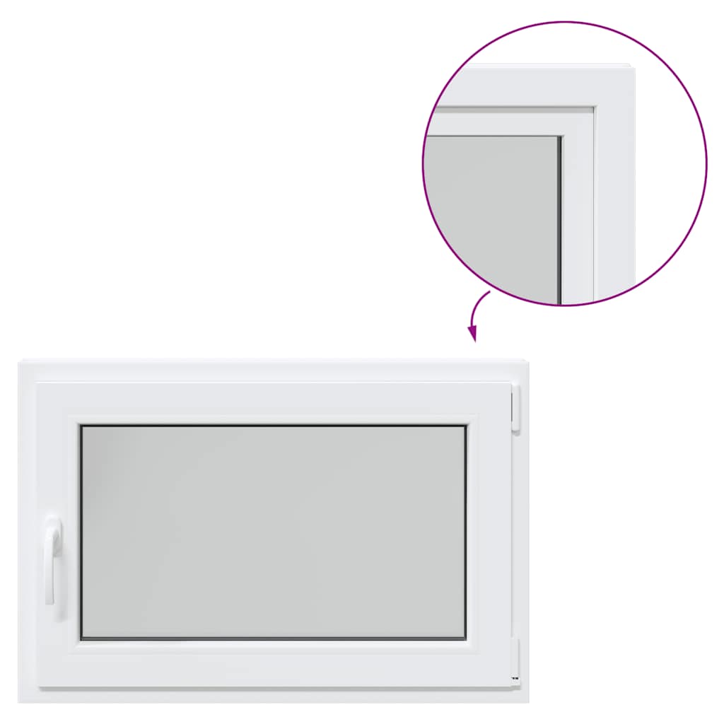 Kellerfenster RISOR 90x70 cm Drehkipp DIN Rechts Weiß