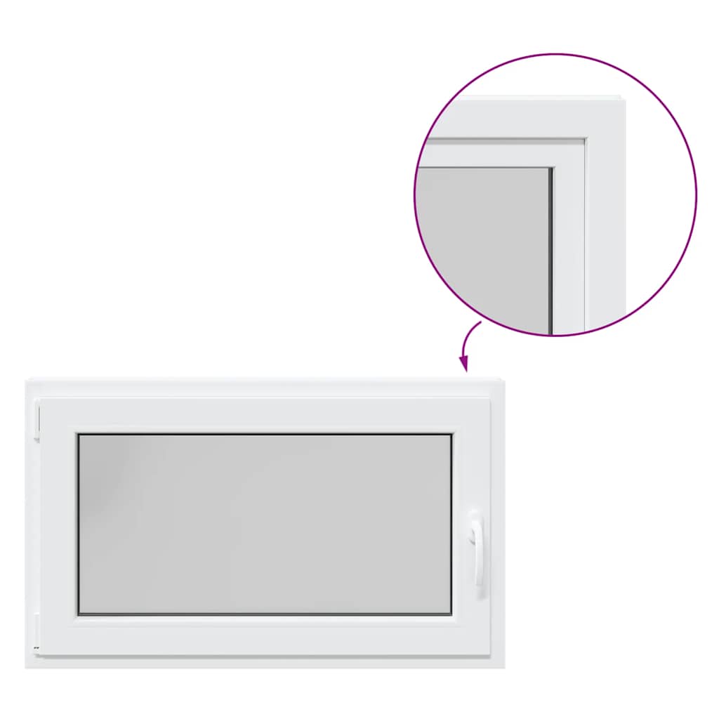 Kellerfenster RISOR 100x50 cm Drehkipp DIN Links Weiß