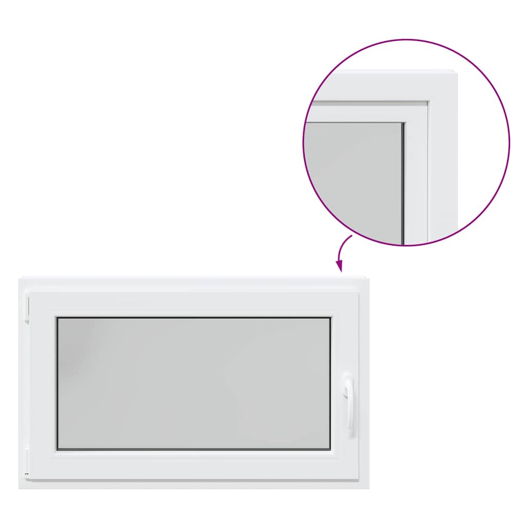 Kellerfenster RISOR 100x70 cm Drehkipp DIN Links Weiß