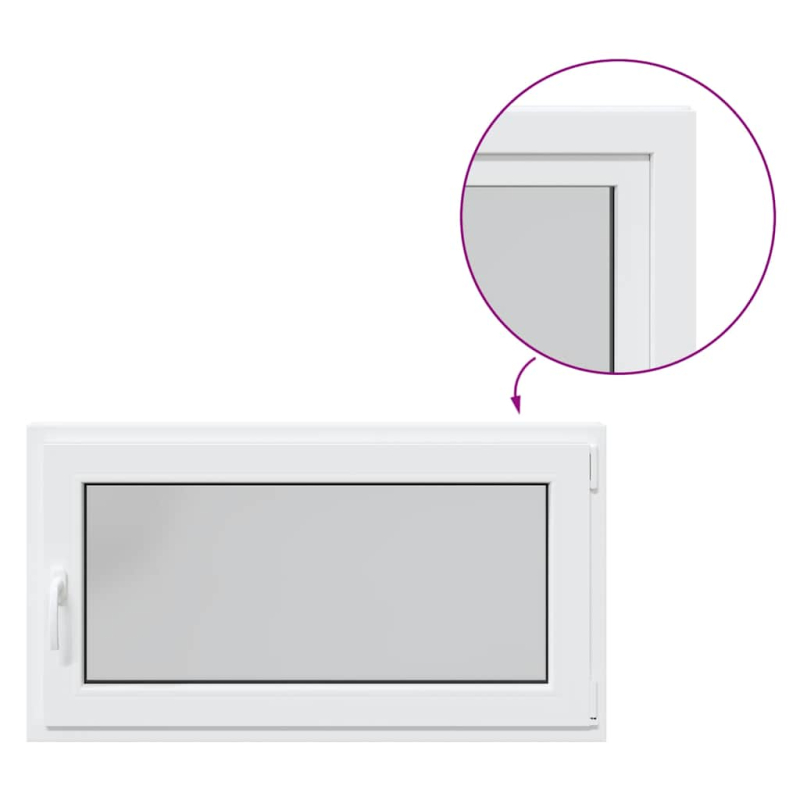Kellerfenster RISOR 110x60 cm Dreh Kipp DIN Rechts Weiß