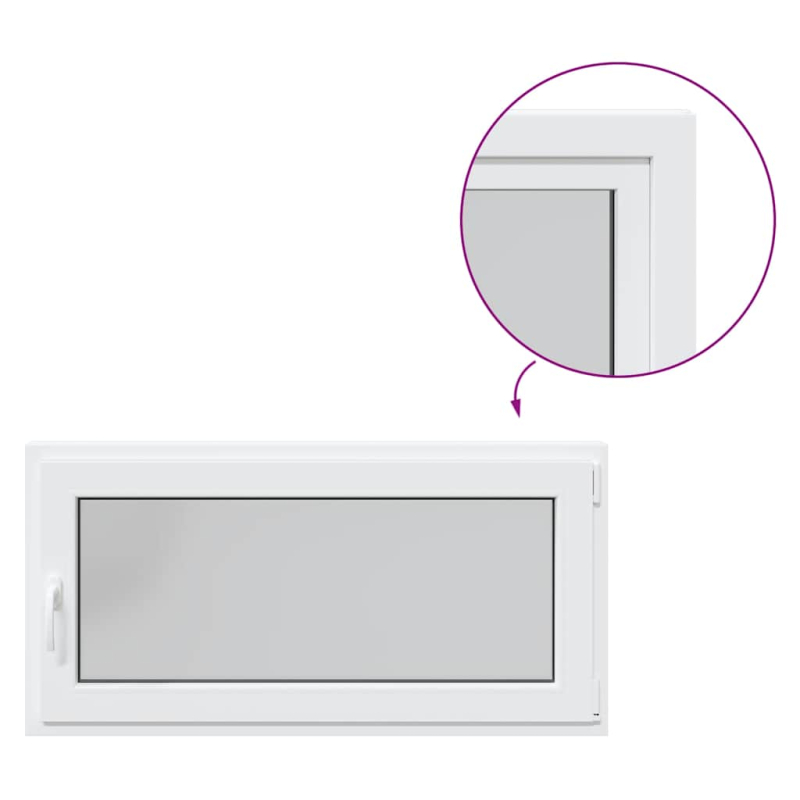 Kellerfenster RISOR 120x60 cm Dreh Kipp DIN Rechts Weiß