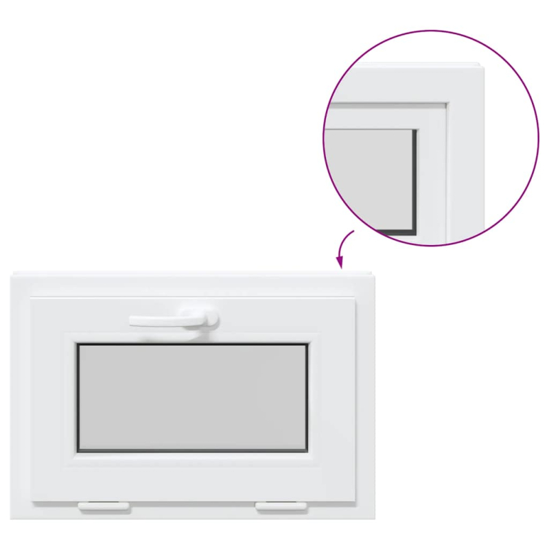 Kellerfenster RISOR 60x40 cm Kipp 3-fach Verglasung Weiß