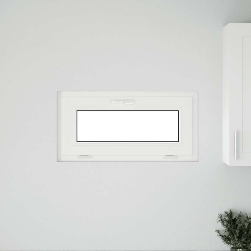 Kellerfenster RISOR 80x40 cm Kipp 3-fach Verglasung Weiß
