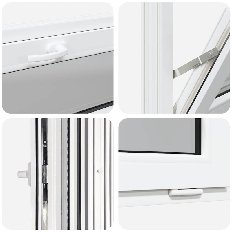 Kellerfenster RISOR 80x40 cm Kipp 3-fach Verglasung Weiß