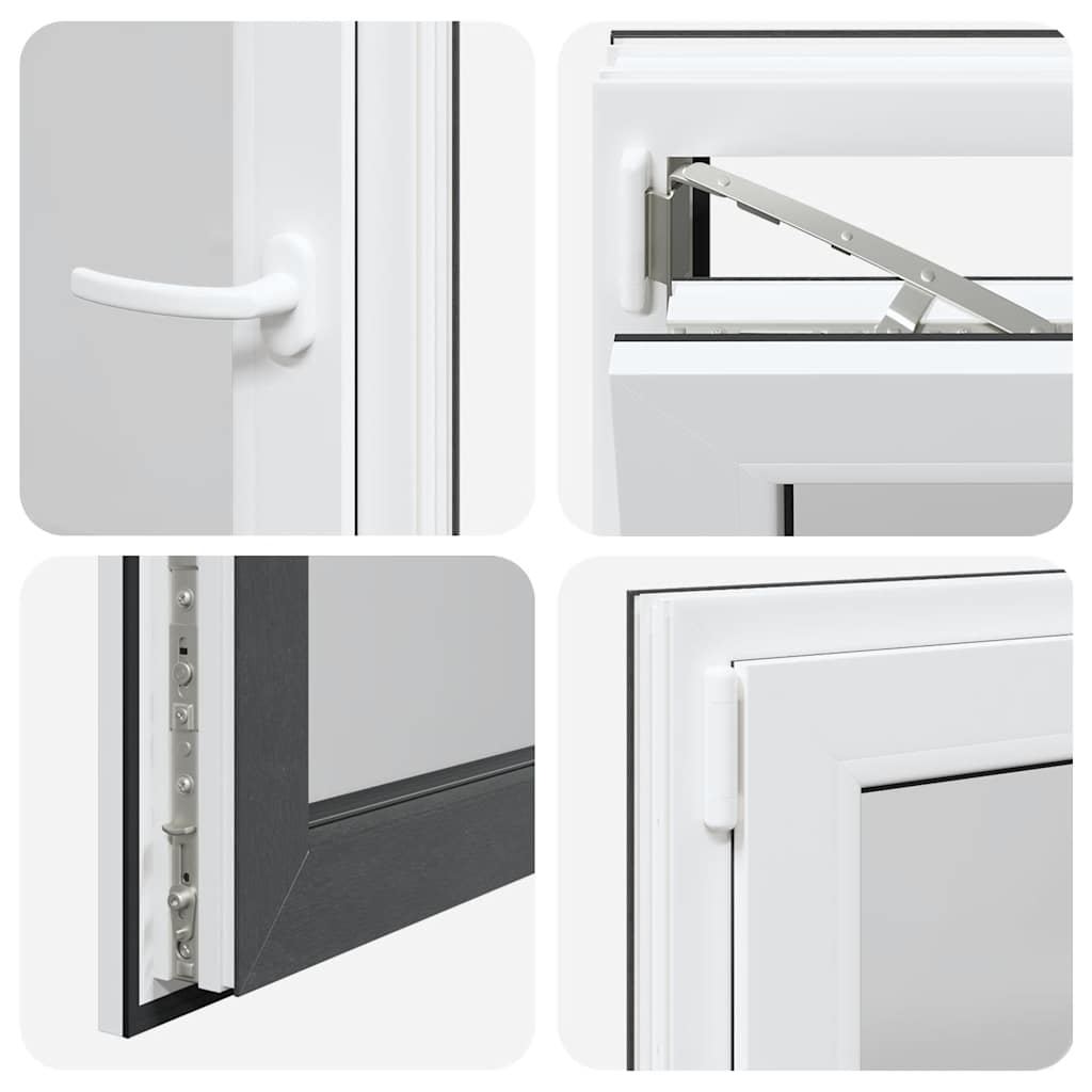Kellerfenster RISOR 50x50 cm Drehkipp DIN Links Anthrazit
