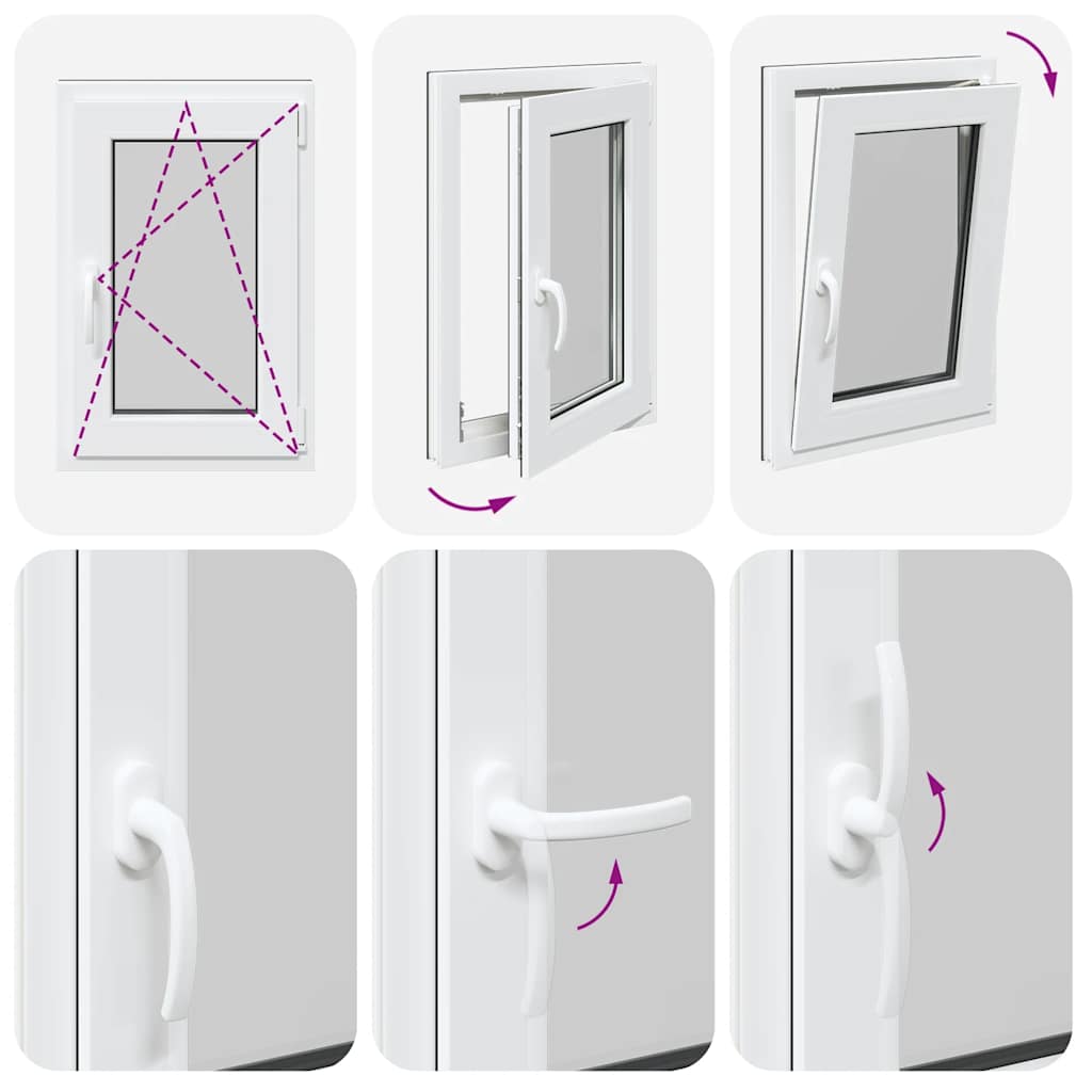 Kellerfenster RISOR 50x75 cm Drehkipp DIN Rechts Anthrazit