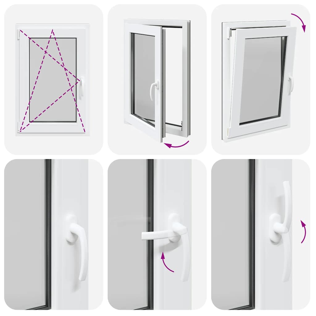 Kellerfenster RISOR 60x80 cm Drehkipp DIN Links Anthrazit