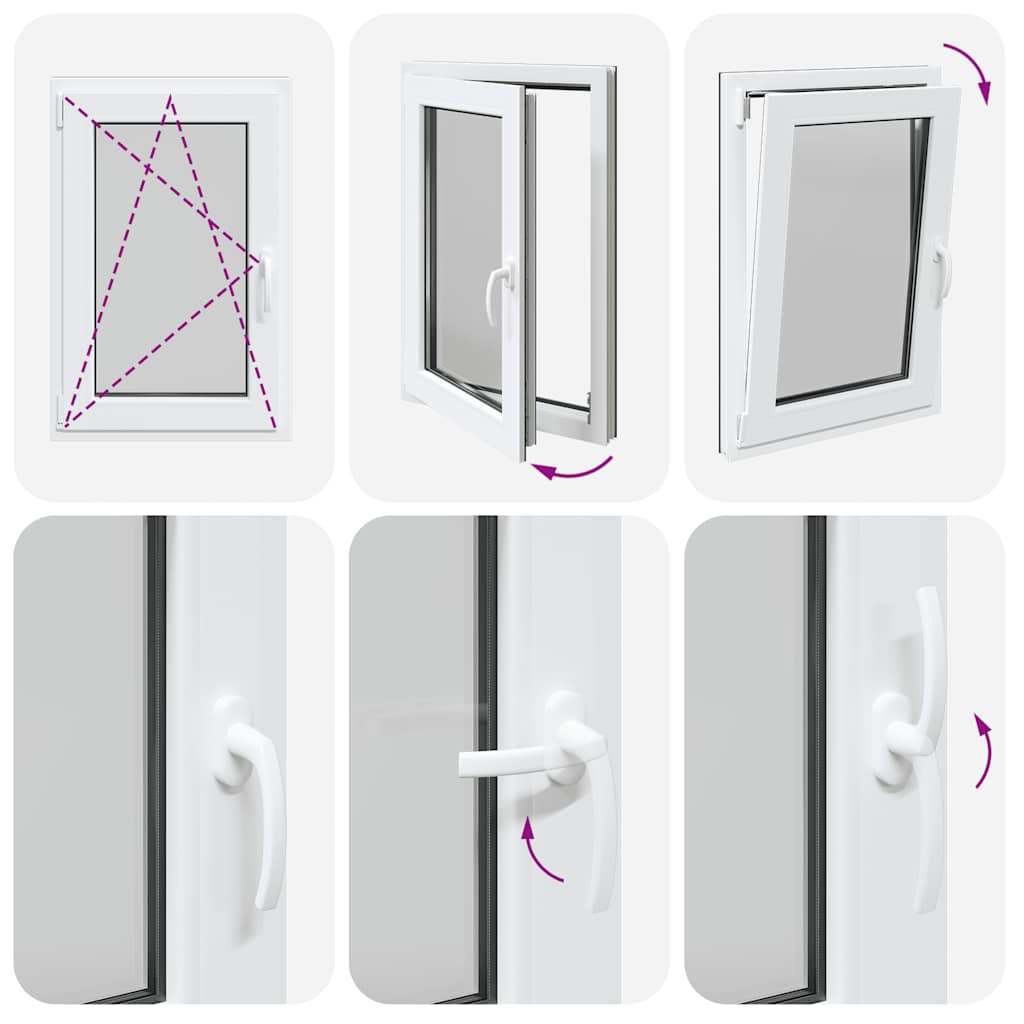 Kellerfenster RISOR 60x100 cm Drehkipp DIN Links Anthrazit