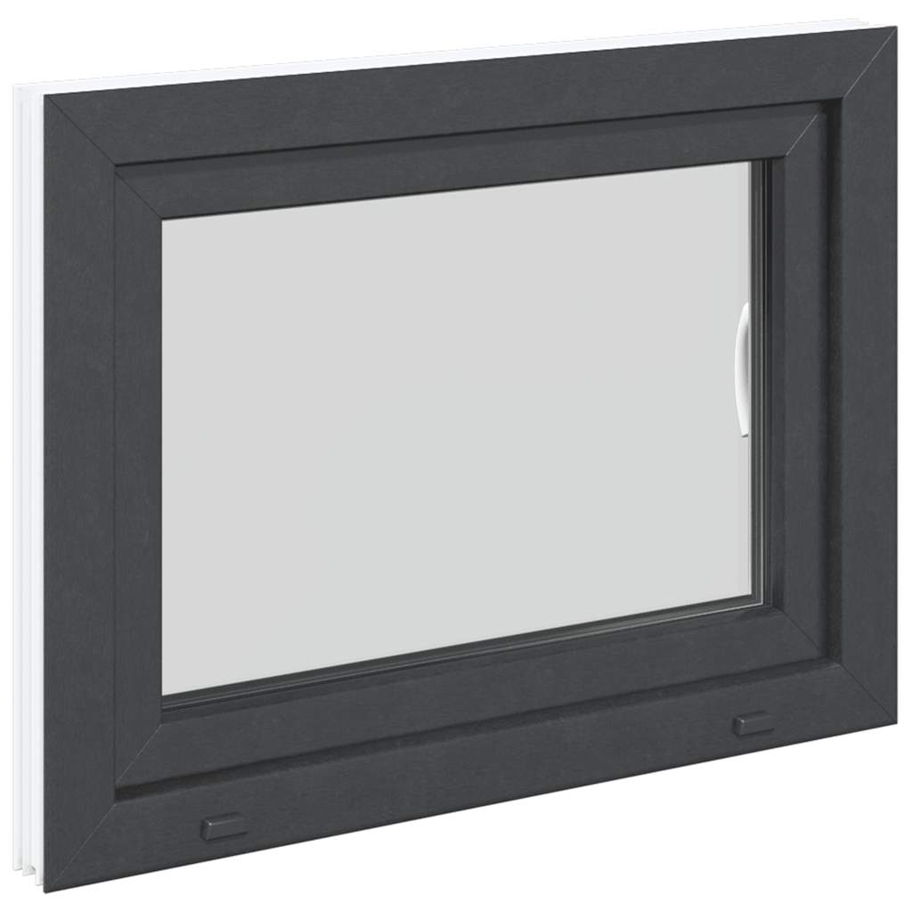 Kellerfenster RISOR 80x50 cm Drehkipp DIN Rechts Anthrazit