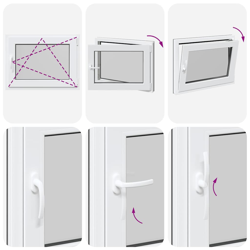 Kellerfenster RISOR 80x50 cm Drehkipp DIN Rechts Anthrazit