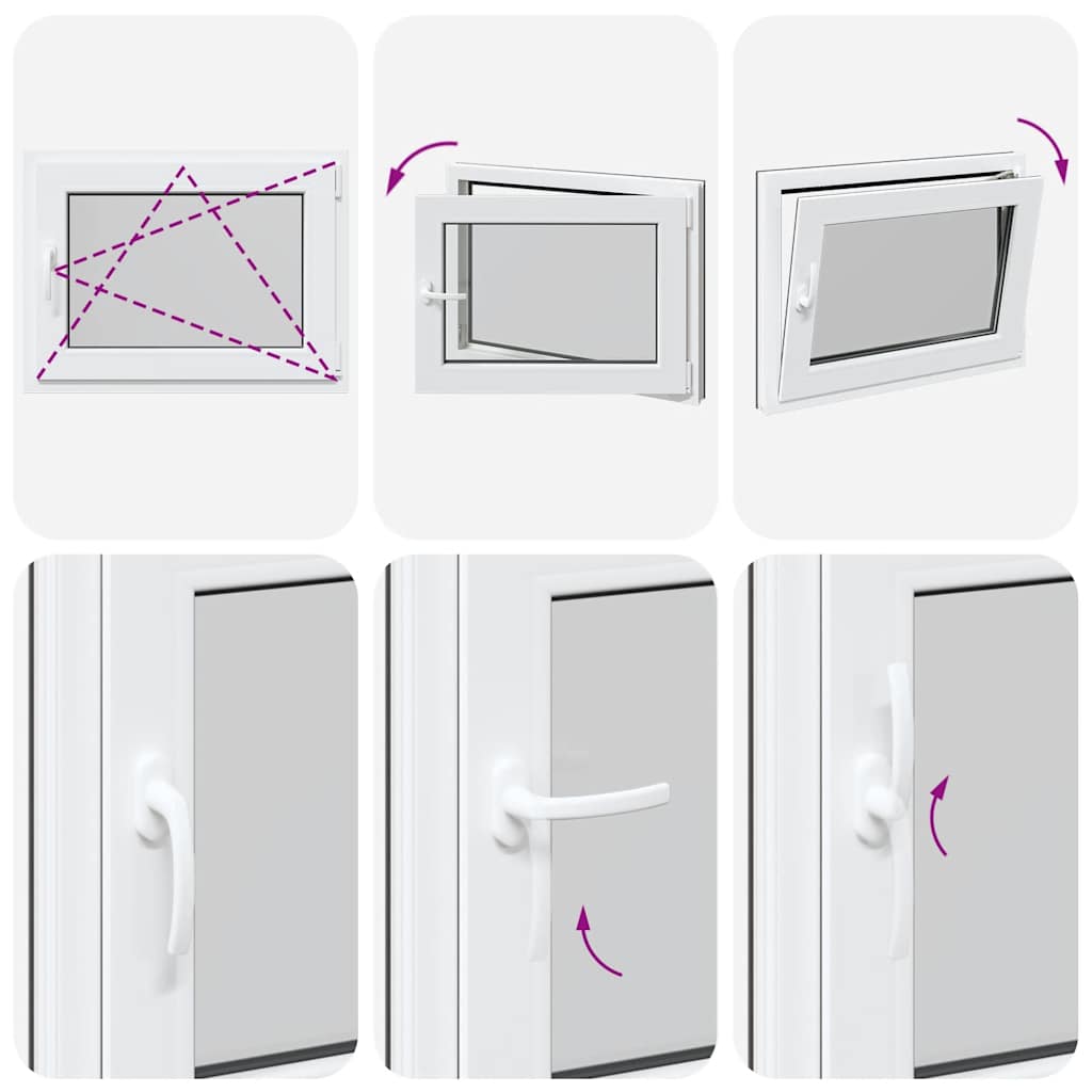 Kellerfenster RISOR 80x60 cm Drehkipp DIN Rechts Anthrazit